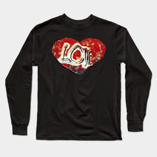 Valentine's Day Love art design Long Sleeve T-Shirt